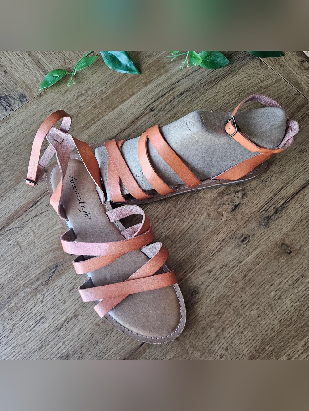 Vintage American Eagle Sandals with Ankle Strap